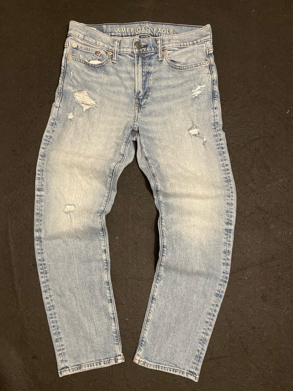 American Eagle Outfitters Light Blue Slim Distressed Jeans
